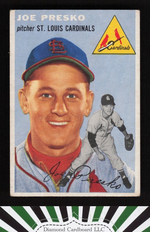 1954 Topps #135 Joe Presko VG i, front