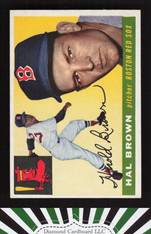 1955 Topps #148 Hal Brown VGEX f, front