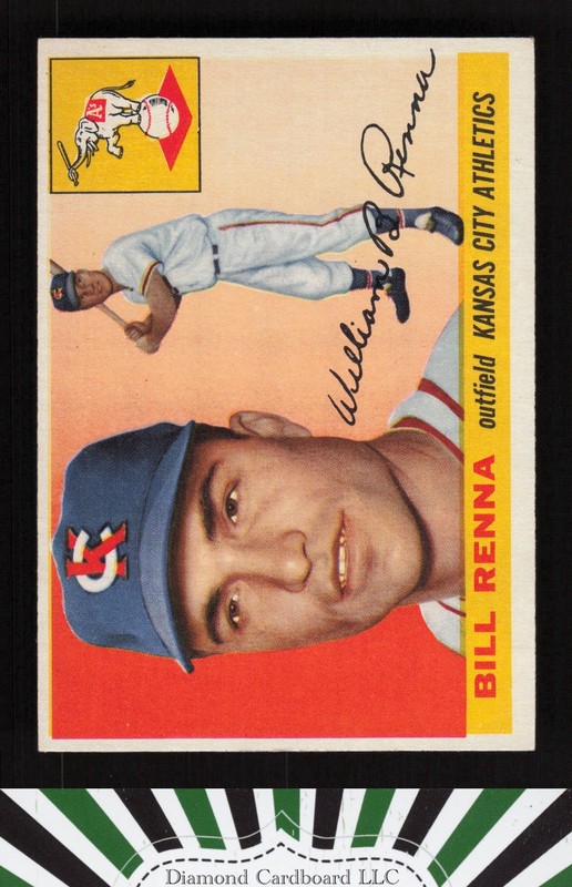 1955 Topps #121 Bill Renna EXMT l, front