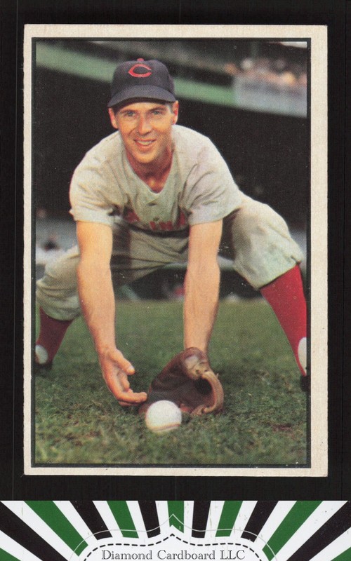 1953 Bowman Color #108 Bobby Adams EX b, front