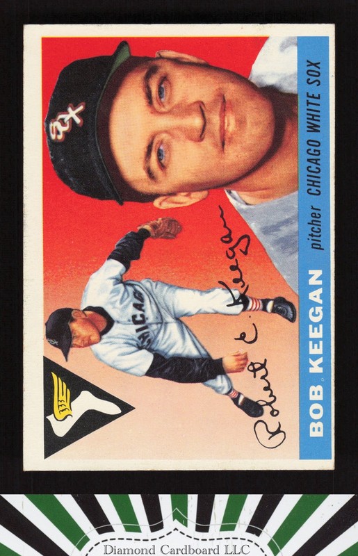 1955 Topps #10 Bob Keegan EX n, front