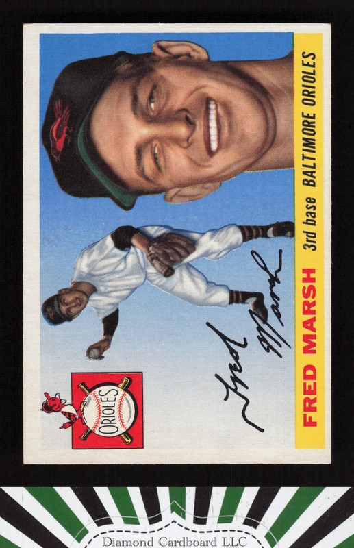 1955 Topps #13 Fred Marsh EX i, front