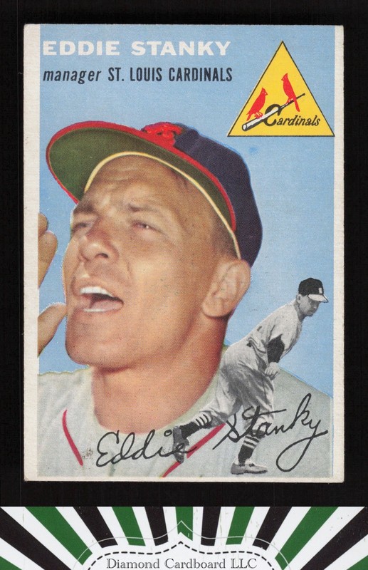 1954 Topps #38 Eddie Stanky VGEX+ i, front