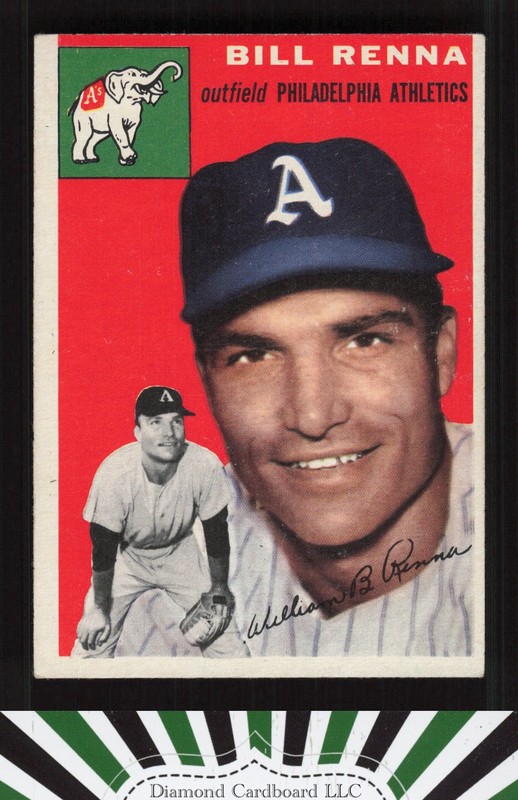 1954 Topps #112 Bill Renna VGEX c, front