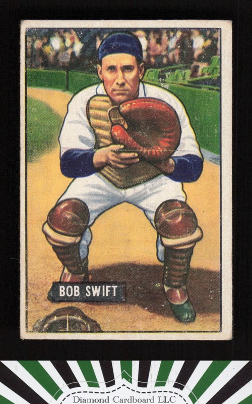 1951 Bowman #214 Bob Swift VG, front