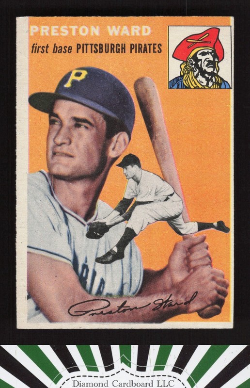 1954 Topps #72 Preston Ward EX+ e, front