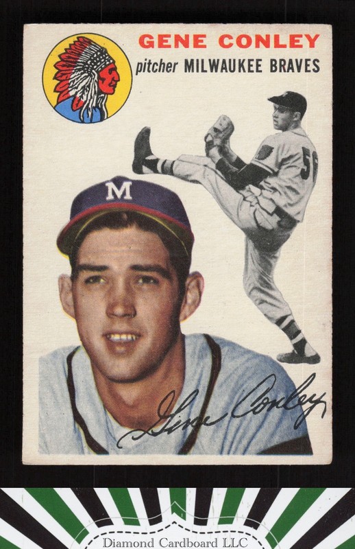 1954 Topps #59 Gene Conley VGEX d, front