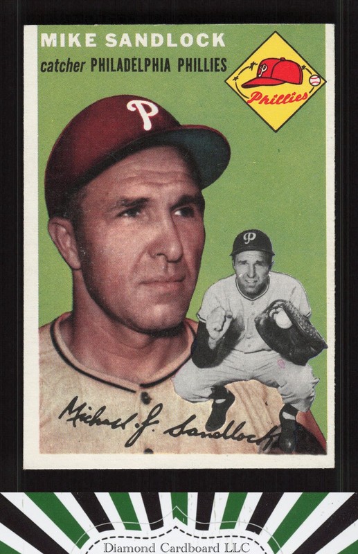1954 Topps #104 Mike Sandlock EXMT i, front