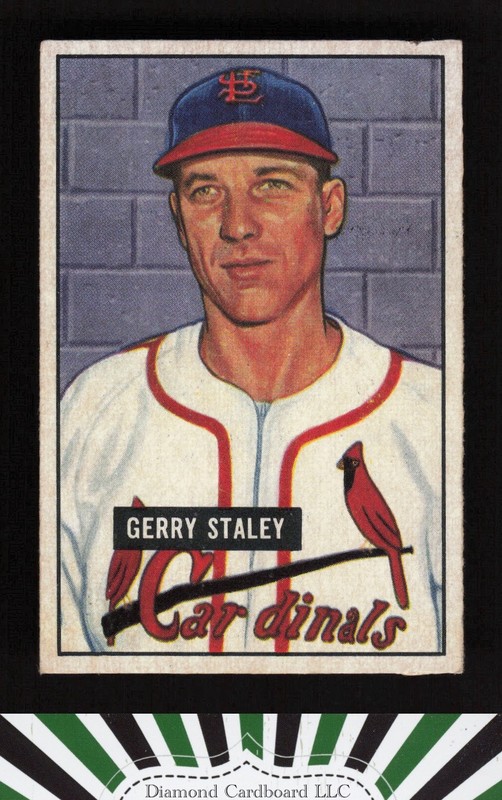 1951 Bowman #121 Gerry Staley VG+ [CENTERED], front