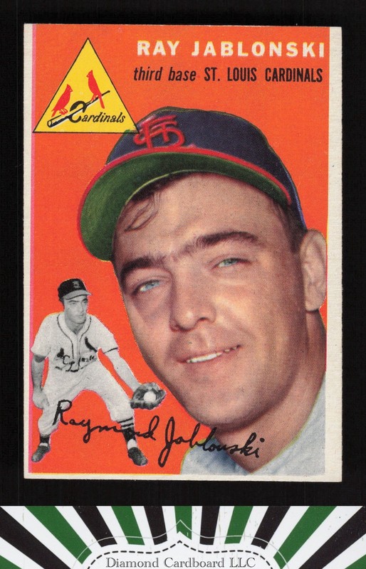 1954 Topps #26 Ray Jablonski VGEX+ a, front