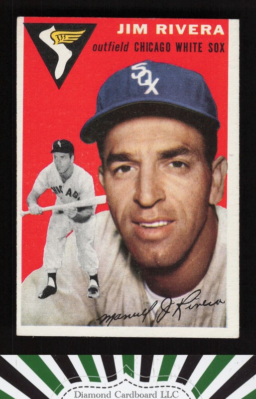 1954 Topps #34 Jim Rivera VGEX+ e, front