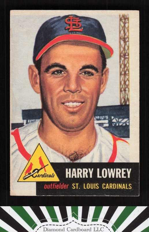 1953 Topps #16 Peanuts Lowrey EXMT (ST) h, front