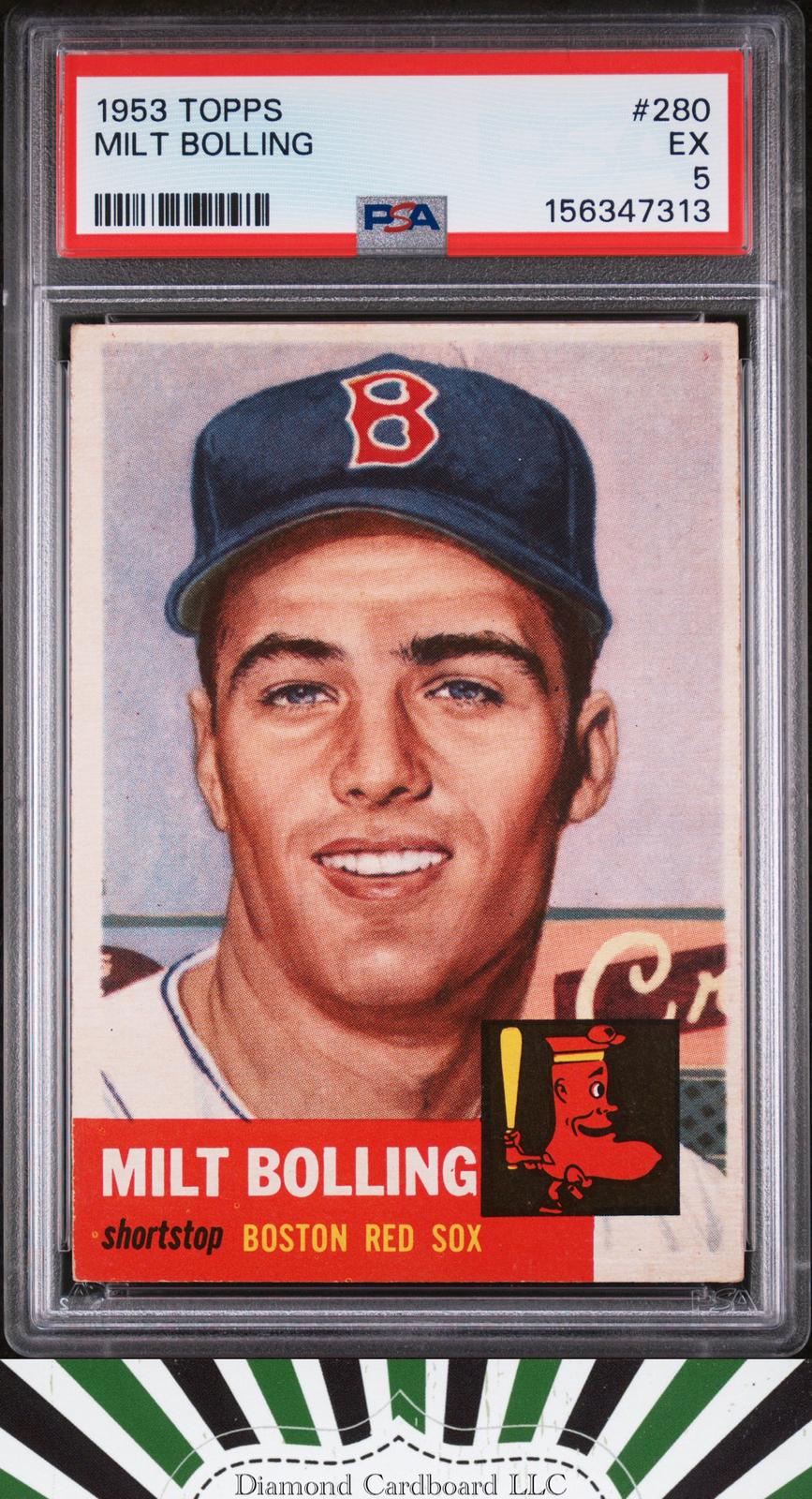 1953 Topps #280 Milt Bolling PSA 5, front