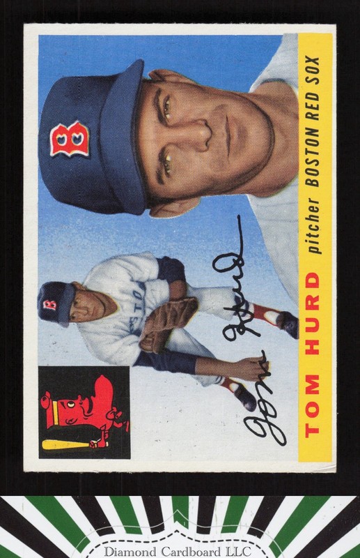 1955 Topps #116 Tom Hurd EX f, front