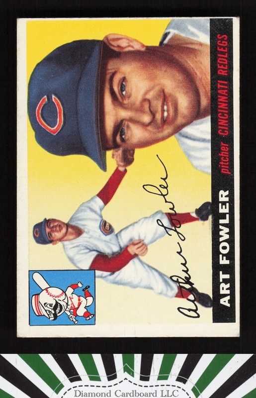 1955 Topps #3 Art Fowler VGEX c, front
