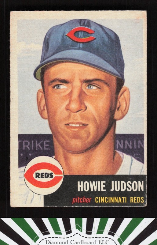 1953 Topps #12 Howie Judson VGEX g, front
