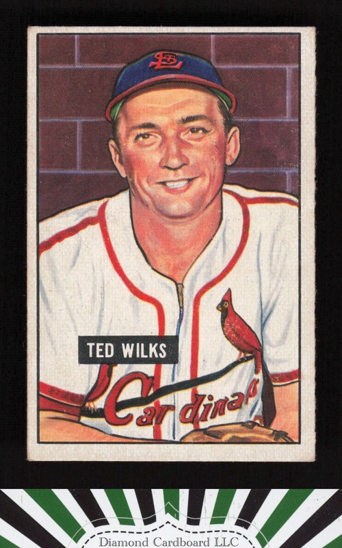 1951 Bowman #193 Ted Wilks VG+, front
