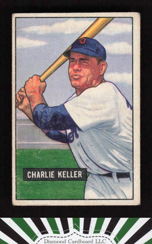 1951 Bowman #177 Charlie Keller VG+, front