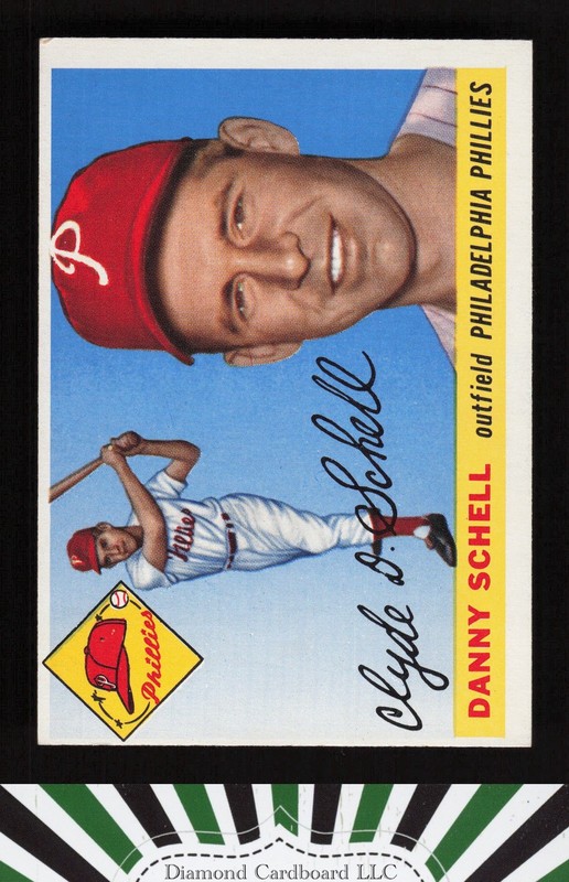 1955 Topps #79 Danny Schell EX h, front