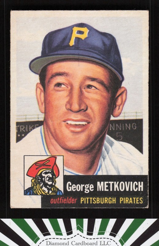 1953 Topps #58 George Metkovich VG+ [CENTERED] e, front