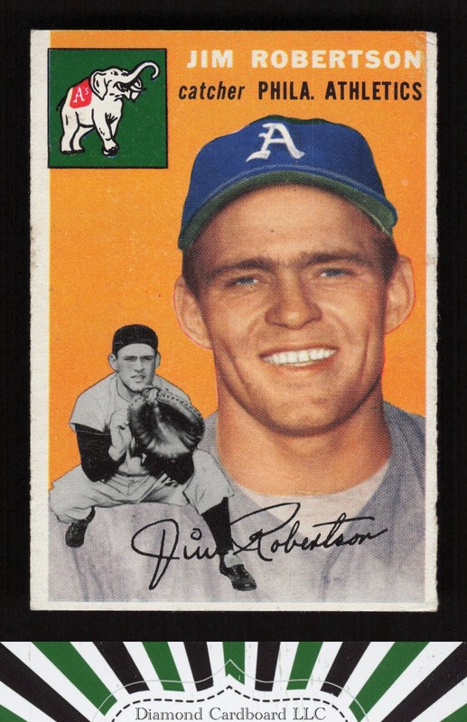 1954 Topps #149 Jim Robertson VGEX b, front