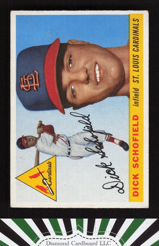 1955 Topps #143 Dick Schofield VG+ [CENTERED] e, front