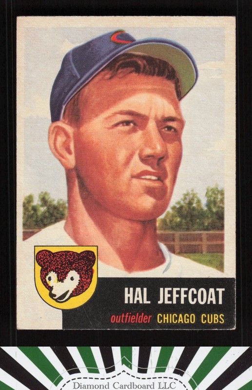 1953 Topps #29 Hal Jeffcoat EX h, front