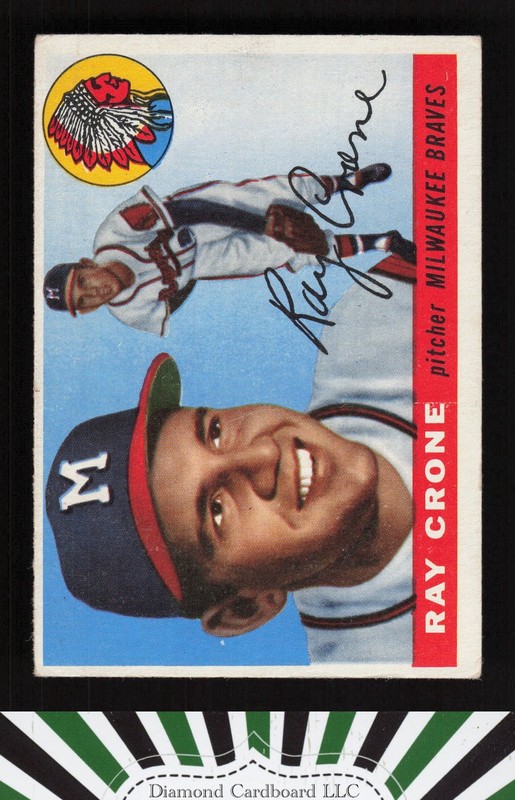1955 Topps #149 Ray Crone VGEX (MK) c, front