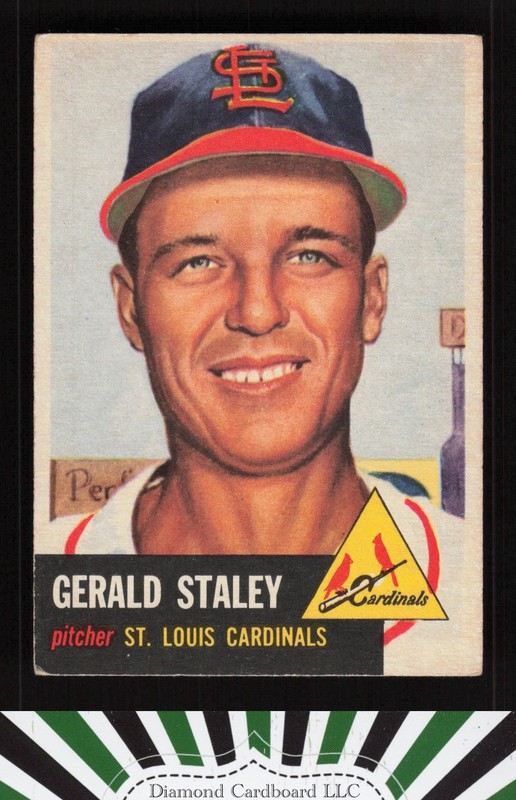 1953 Topps #56 Gerald Staley VGEX d, front
