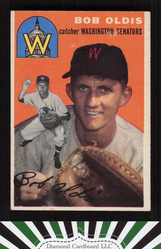 1954 Topps #91 Bob Oldis VGEX b, front