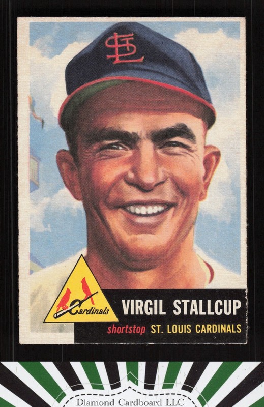 1953 Topps #180 Virgil Stallcup EX f, front