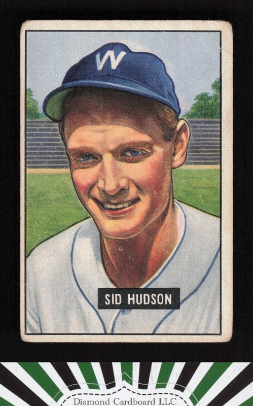 1951 Bowman #169 Sid Hudson GD, front