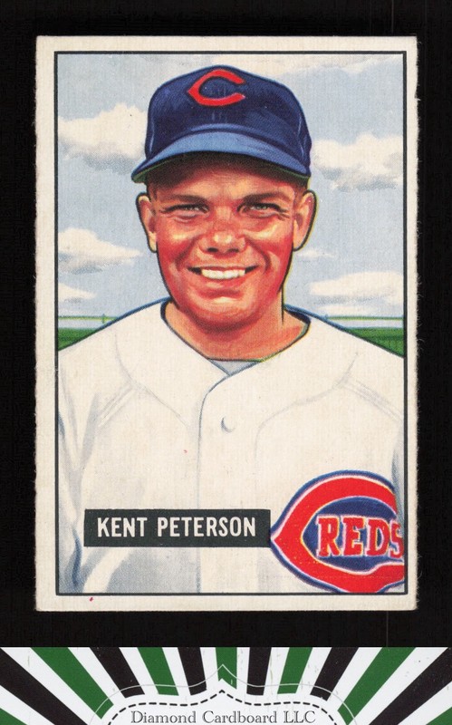 1951 Bowman #215 Kent Peterson EX, front