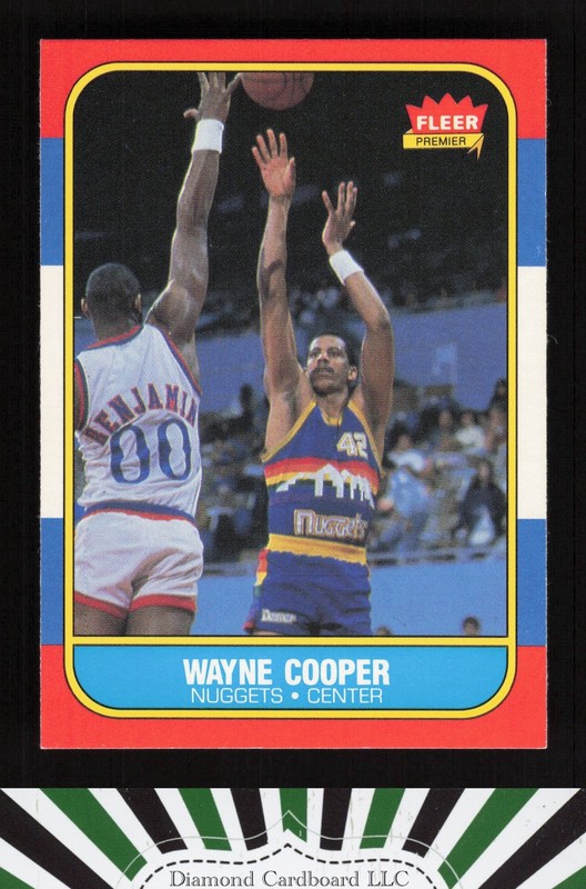 1986-87 Fleer #18 Wayne Cooper NMMT, front