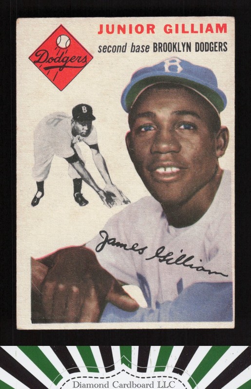 1954 Topps #35 Junior Gilliam VGEX e, front