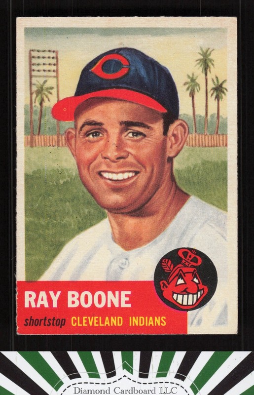 1953 Topps #25 Ray Boone EX+ [GREAT EYE APPEAL] i, front