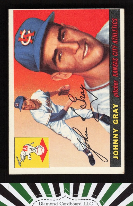 1955 Topps #101 Johnny Gray VG e, front