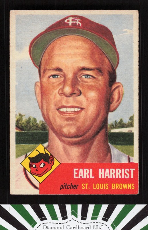 1953 Topps #65 Earl Harrist VGEX+ [CENTERED] e, front
