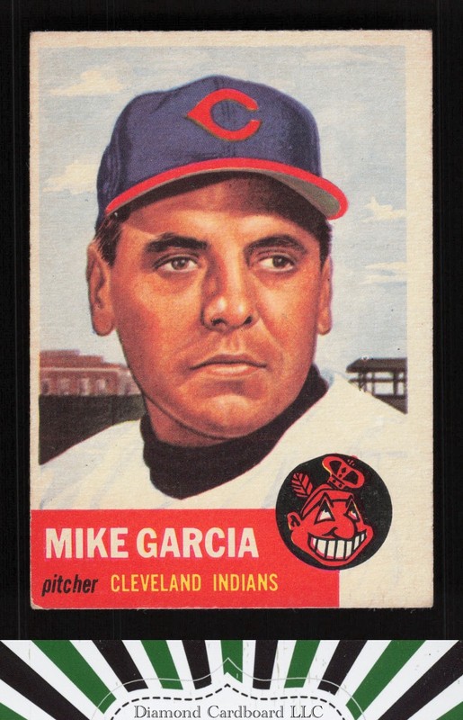 1953 Topps #75 Mike Garcia VGEX g, front