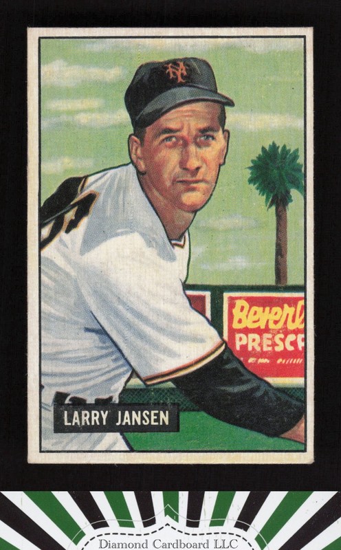 1951 Bowman #162 Larry Jansen EX, front