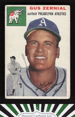 1954 Topps #2 Gus Zernial GD f, front