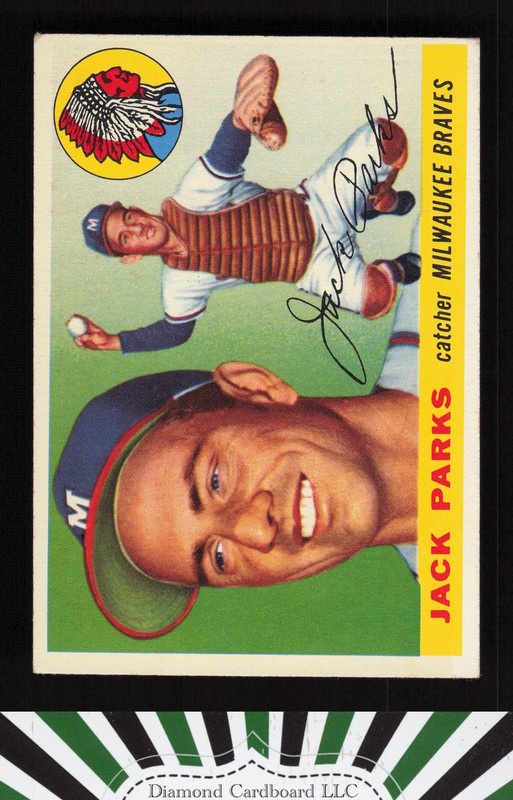 1955 Topps #23 Jack Parks VGEX+ u, front