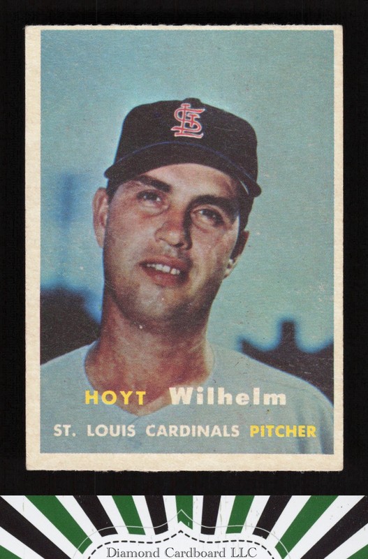 1957 Topps #203 Hoyt Wilhelm VGEX+ f, front