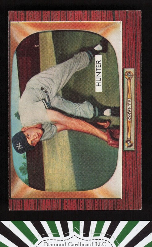 1955 Bowman #69 Billy Hunter VGEX, front
