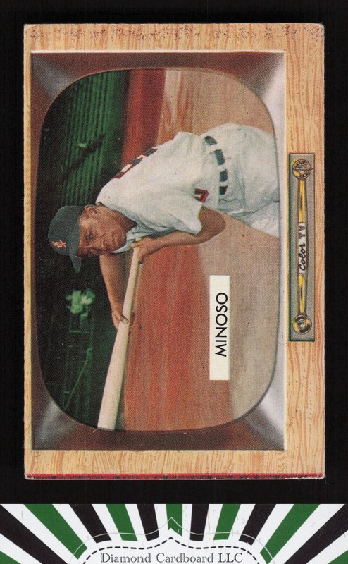 1955 Bowman #25 Orestes "Minnie" Minoso VG+ d, front