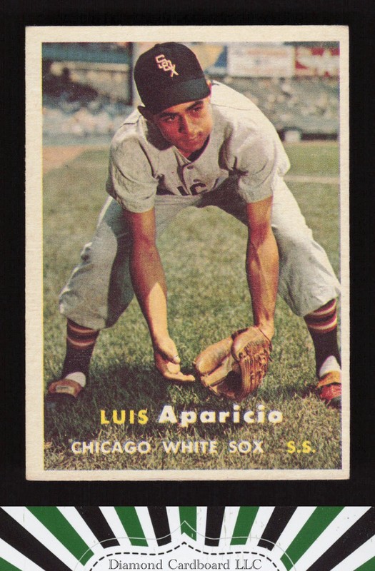 1957 Topps #7 Luis Aparicio EX f, front