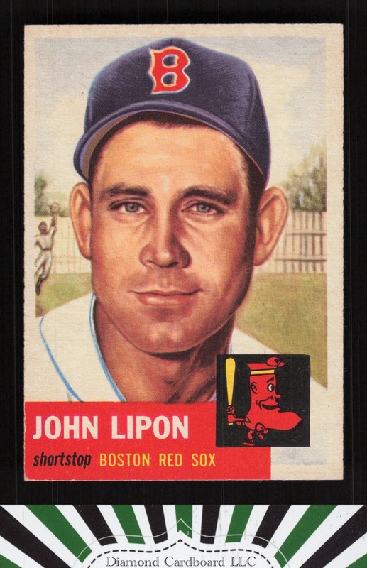 1953 Topps #40 Johnny Lipon EX h, front