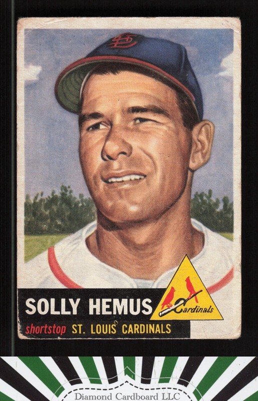 1953 Topps #231 Solly Hemus PR a, front