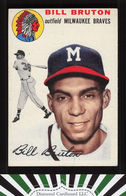1954 Topps #109 Bill Bruton GD c, front