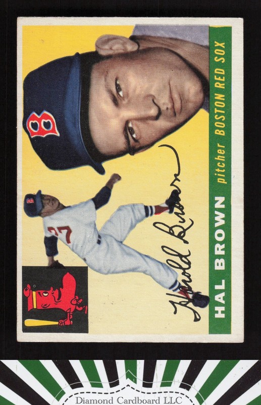 1955 Topps #148 Hal Brown VGEX+ b, front